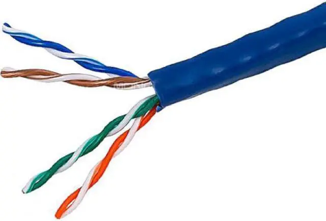 Alt view image 8 of 8 - Monoprice Cat5e Ethernet Bulk Cable - Network Internet Cord - Solid, 350Mhz, UTP, CMR, Riser Rated,  Pure Bare Copper Wire, 24AWG, 1000ft, Blue