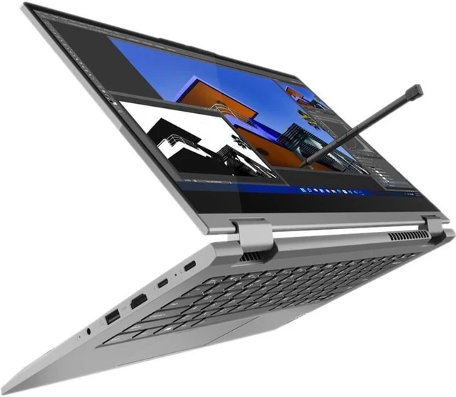 Alt view image 11 of 20 - Lenovo ThinkBook 14s Yoga G3 IRU 21JG001FUS 14" Touchscreen Convertible 2 in 1 Notebook - Full HD - 1920 x 1080 - Intel Core i7 13th Gen i7-1355U Deca-core (10 Core) - 16 GB Total RAM - 8 GB On-b