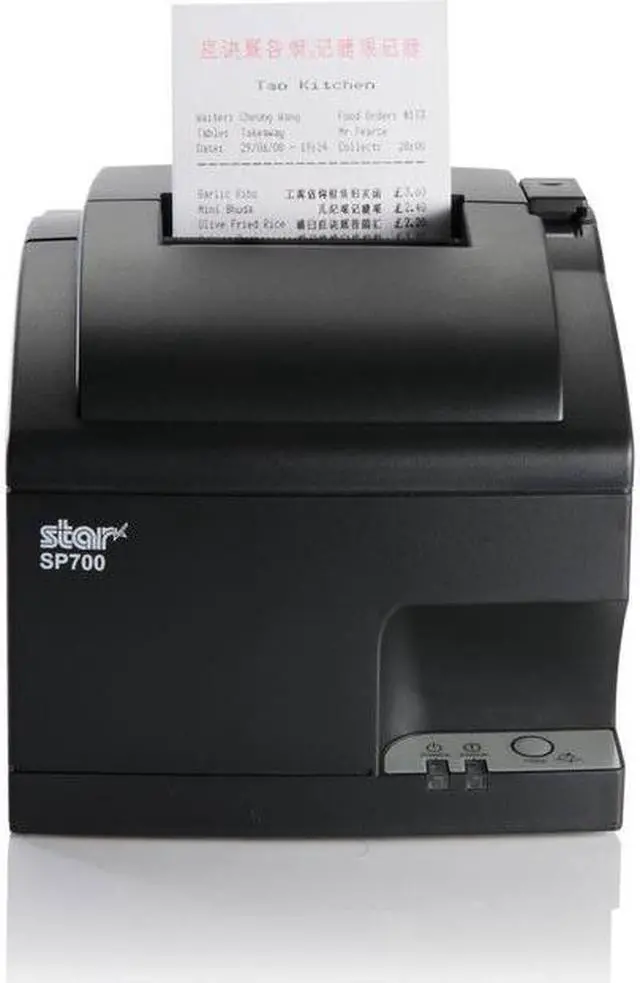 Alt view image 9 of 13 - Star Micronics 37966050 SP700 Series Impact Dot Matrix Receipt Printer, Ethernet, CloudPRNT, WLAN, USB, Two Peripheral USB, Cutter, Gray - SP742MW GRY US