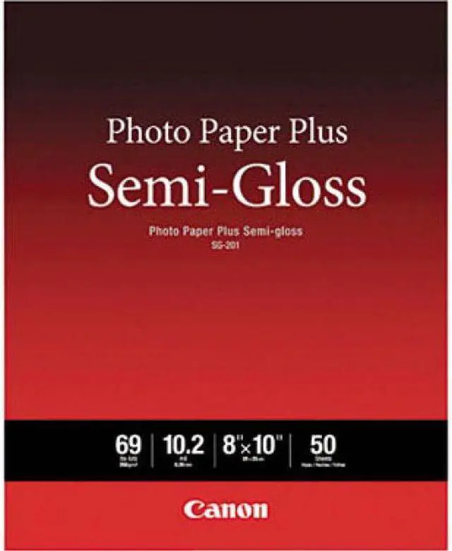 Alt view image 4 of 6 - Canon SG-201 8x10 Semi-Gloss Photo Paper Single Pack of 50 Sheets 1686B062