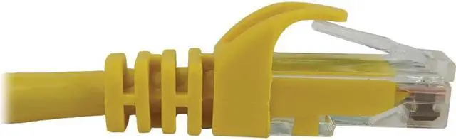 Alt view image 7 of 10 - Tripp Lite Cat6a 10G Snagless Molded UTP Ethernet Cable (RJ45 M/M), PoE, Yellow, 50 ft. (15.2 m) - 50 ft Category 6a Network Cable for Network Device, Switch, Patch Panel, Server, Router, Hub, Printer