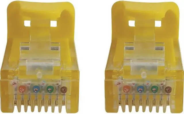 Alt view image 9 of 10 - Tripp Lite Cat6a 10G Snagless Molded UTP Ethernet Cable (RJ45 M/M), PoE, Yellow, 50 ft. (15.2 m) - 50 ft Category 6a Network Cable for Network Device, Switch, Patch Panel, Server, Router, Hub, Printer