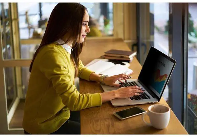 Alt view image 6 of 12 - 3M Bright Screen Privacy Filter for 12.5in Laptop, 16:9, BP125W9B - For 12.5" Widescreen LCD 2 in 1 Notebook - 16:9 - Scratch Resistant, Fingerprint Resistant - Anti-glare