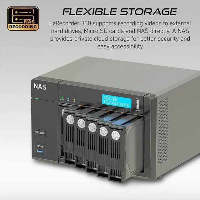 Alt view image 4 of 11 - AVerMedia EzRecorder 330 (ER330) standalone all-in-one digital video recorder (DVR)