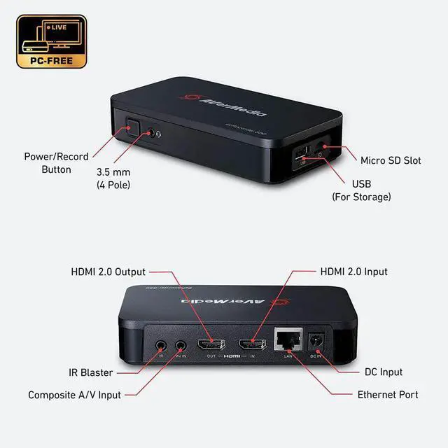 Alt view image 6 of 11 - AVerMedia EzRecorder 330 (ER330) standalone all-in-one digital video recorder (DVR)