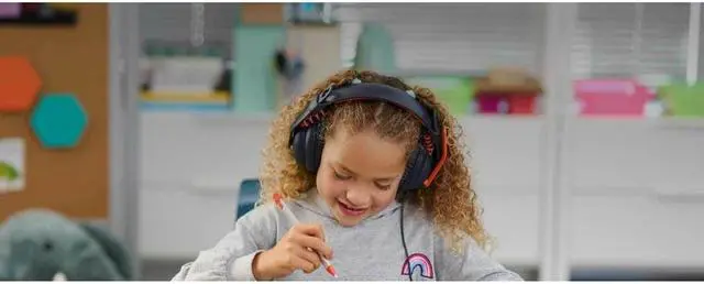 Alt view image 8 of 8 - Logitech Zone Learn Headset - Stereo - USB Type A - Wired - On-ear - Binaural - Circumaural - 4.30 ft Cable - Noise Canceling