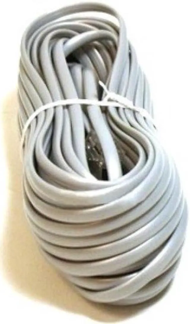 Alt view image 4 of 9 - Monoprice Landline Telephone Cable - 50 Feet - RJ11(6P4C) Straight for Data