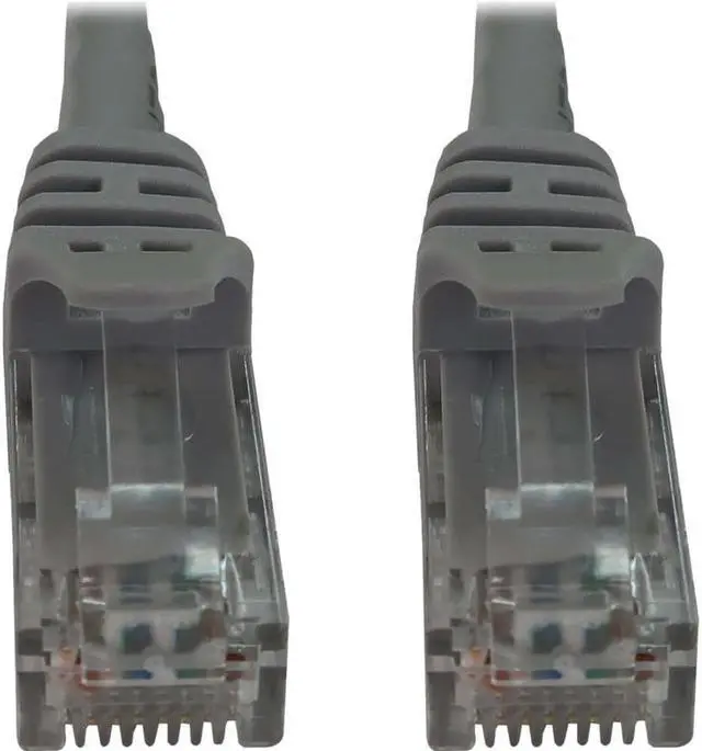 Alt view image 5 of 8 - Tripp Lite Cat6a 10G Snagless Molded UTP Ethernet Cable (RJ45 M/M), PoE, Gray, 50 ft. (15.2 m) - 50 ft Category 6a Network Cable for Network Device, Switch, Patch Panel, Server, Router, Hub, Printer,