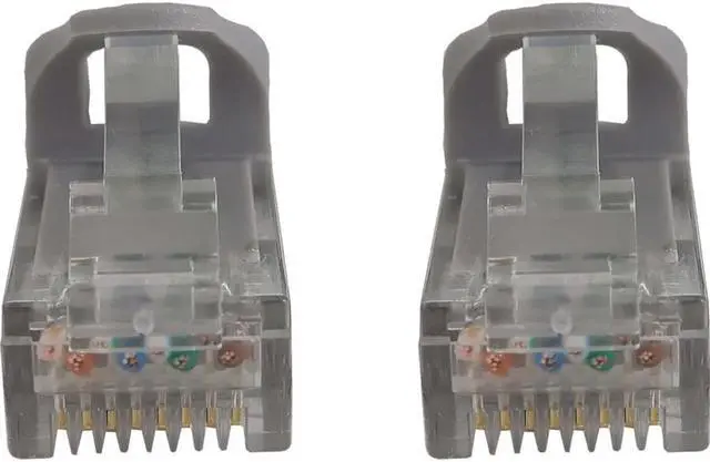 Alt view image 6 of 8 - Tripp Lite Cat6a 10G Snagless Molded UTP Ethernet Cable (RJ45 M/M), PoE, Gray, 50 ft. (15.2 m) - 50 ft Category 6a Network Cable for Network Device, Switch, Patch Panel, Server, Router, Hub, Printer,