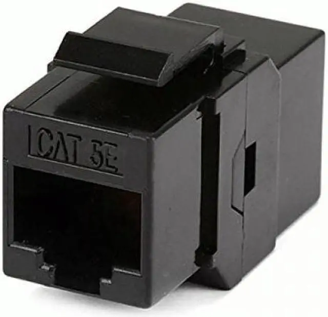 Alt view image 8 of 12 - Monoprice Cat5e RJ45 Inline Coupler Type Feedthrough Keystone Jack, Black