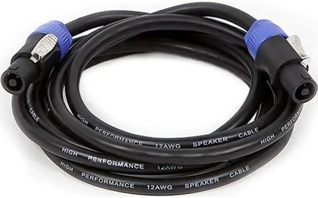 Alt view image 5 of 10 - Monoprice Pro Audio Cable - 10 Feet - Black | 2-conductor NL4 Female to NL4 Female Speaker Twist Connector Cable, 12AWG With Spring-Loaded Lock