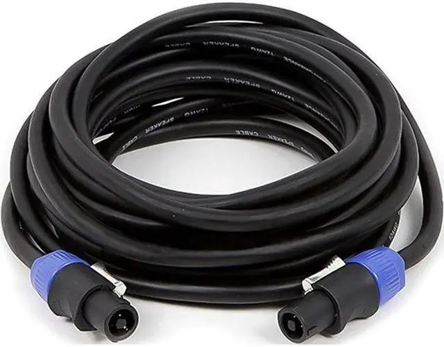 Alt view image 5 of 8 - Monoprice Pro Audio Cable - 25 Feet - Black | 2-conductor NL4 Female to NL4 Female Speaker Twist Connector Cable, 12AWG With Spring-Loaded Lock