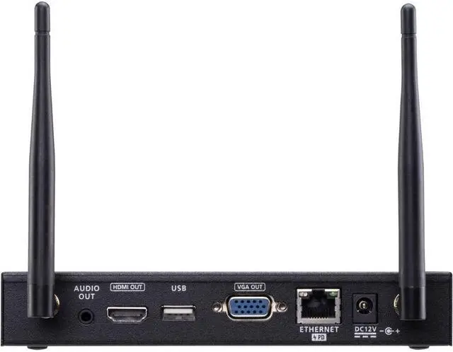 Alt view image 3 of 4 - ATEN VP2021 4K Wireless Presentation Switch with Quad View - 3840 ? 2160 - 4K, Full HD - 2160p4 x 2 - Speaker, Computer, Notebook, Whiteboard, Display, Projector - 1 x HDMI Out - 1 x VGA Out