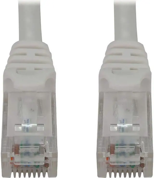 Alt view image 8 of 9 - Tripp Lite Cat6a 10G Snagless Molded UTP Ethernet Cable (RJ45 M/M), PoE, White, 10 ft. (3.1 m) - 10 ft Category 6a Network Cable for Network Device, Switch, Patch Panel, Server, Router, Hub, Printer,