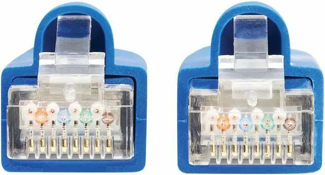 Alt view image 5 of 11 - Eaton Tripp Lite Series Cat8 40G Snagless SSTP Ethernet Cable RJ45 M/M PoE Blue 1 ft. 0.3 m