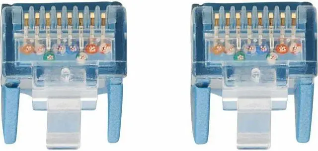 Alt view image 6 of 7 - Cat6 Gigabit Snagless Molded UTP Ethernet Cable (RJ45 M/M), PoE, LSZH, Blue, 2 m - 6.56 ft Category 6 Network Cable for Network Device, PoE Device, Router, Switch, Hub, Modem, Computer, Printer, Acces