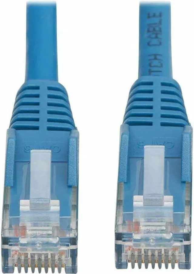 Alt view image 4 of 7 - Cat6 Gigabit Snagless Molded UTP Ethernet Cable (RJ45 M/M), PoE, LSZH, Blue, 2 m - 6.56 ft Category 6 Network Cable for Network Device, PoE Device, Router, Switch, Hub, Modem, Computer, Printer, Acces