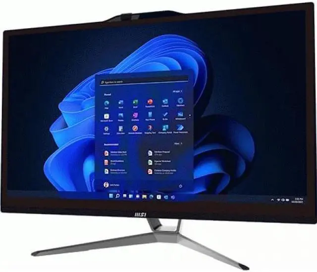 Alt view image 3 of 9 - MSI All-in-One Computer PRO AP222T 13M-059US Intel Core i3-13100 8GB DDR4 512GB PCIe SSD 21.5" Touchscreen Windows 11 Home 64-bit