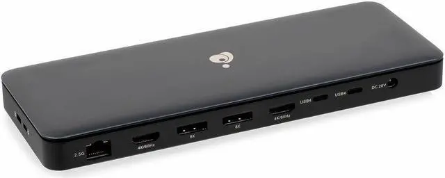 Alt view image 6 of 20 - IOGEAR Docking Station Dock Pro USB4 8K Triple View - GUD4C8K3