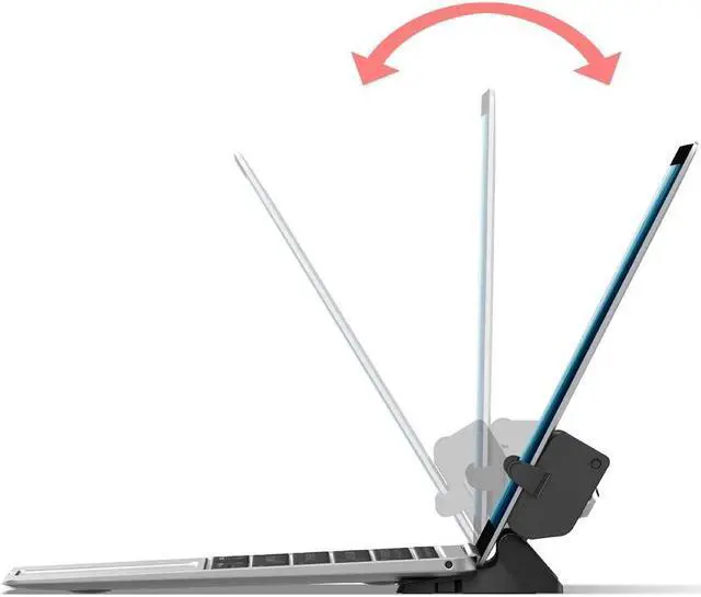 Alt view image 4 of 7 - CTA Digital Locking and Folding Security Laptop Desk Mount - 12.2" to 17" Screen Support - 1