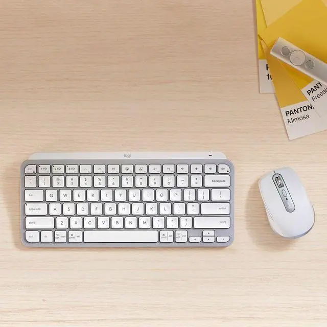 Alt view image 8 of 12 - Logitech MX Anywhere 3S for Business - Wireless Mouse - Darkfield - Wireless - Bluetooth - Rechargeable - Pale Gray - USB Type C - 8000 dpi - Scroll Wheel - 6 Button(s)