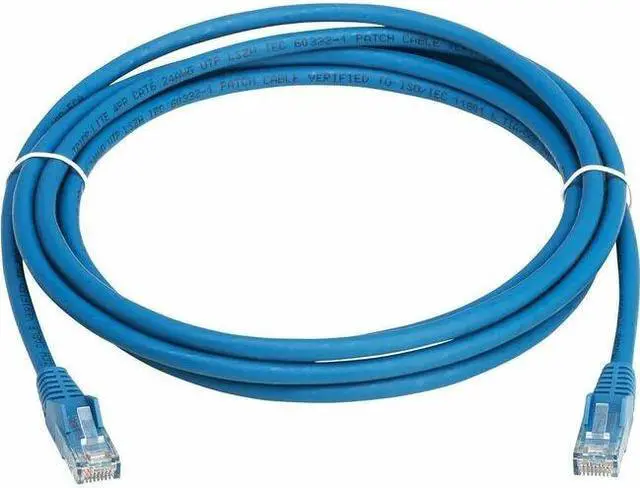 Alt view image 3 of 7 - Tripp Lite Cat6 Gigabit Snagless Molded UTP Ethernet Cable (RJ45 M/M), PoE, LSZH, Blue, 4 m - 13.12 ft Category 6 Network Cable for Network Device, Router, Switch, Server, Hub, Modem, Printer, Compute