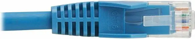Alt view image 6 of 7 - Tripp Lite Cat6 Gigabit Snagless Molded UTP Ethernet Cable (RJ45 M/M), PoE, LSZH, Blue, 5 m - 16.40 ft Category 6 Network Cable for Network Device, PoE Device, Access Control Device, Switch, Router, S