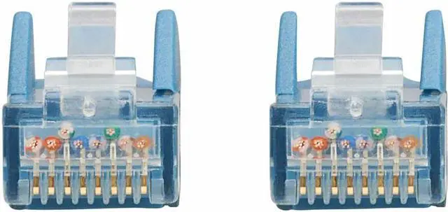 Alt view image 7 of 7 - Tripp Lite Cat6 Gigabit Snagless Molded UTP Ethernet Cable (RJ45 M/M), PoE, LSZH, Blue, 5 m - 16.40 ft Category 6 Network Cable for Network Device, PoE Device, Access Control Device, Switch, Router, S