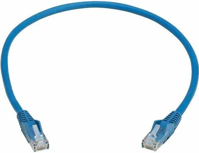 Alt view image 2 of 7 - Tripp Lite Cat6 Gigabit Snagless Molded UTP Ethernet Cable (RJ45 M/M), PoE, LSZH, Blue, 0.5 - 6" Category 6 Network Cable for Network Device, Server, Switch, PoE Device, Patch Panel, Printer, Com