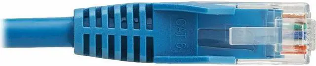 Alt view image 6 of 7 - Tripp Lite Cat6 Gigabit Snagless Molded UTP Ethernet Cable (RJ45 M/M), PoE, LSZH, Blue, 0.5 - 6" Category 6 Network Cable for Network Device, Server, Switch, PoE Device, Patch Panel, Printer, Com