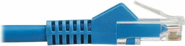 Alt view image 3 of 7 - Tripp Lite Cat6 Gigabit Snagless Molded UTP Ethernet Cable (RJ45 M/M), PoE, LSZH, Blue, 0.5 - 6" Category 6 Network Cable for Network Device, Server, Switch, PoE Device, Patch Panel, Printer, Com