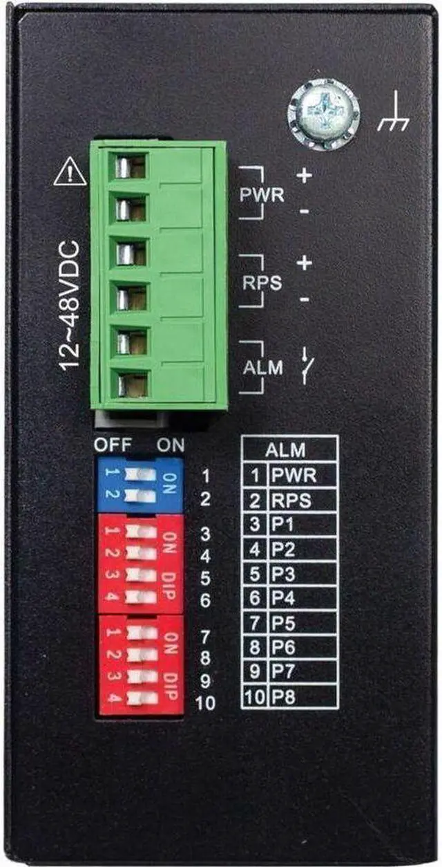 Alt view image 7 of 13 - Tripp Lite 8-Port Unmanaged Industrial Ethernet Switch - 10/100 Mbps, Ruggedized, -40° to 75°C, EIP QoS, DIN Mount - 8 Ports - Fast Ethernet - 10/100Base-T - TAA Compliant - 2 Layer Su