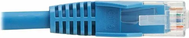 Alt view image 4 of 6 - Tripp Lite Cat6 Gigabit Snagless Molded UTP Ethernet Cable (RJ45 M/M), PoE, LSZH, Blue, 7 m - 22.97 ft Category 6 Network Cable for Network Device, PoE Device, Access Control Device, VoIP Device, Secu