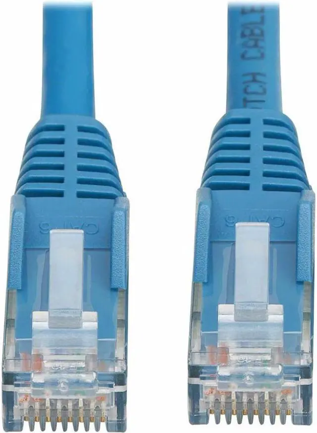 Alt view image 6 of 6 - Tripp Lite Cat6 Gigabit Snagless Molded UTP Ethernet Cable (RJ45 M/M), PoE, LSZH, Blue, 7 m - 22.97 ft Category 6 Network Cable for Network Device, PoE Device, Access Control Device, VoIP Device, Secu