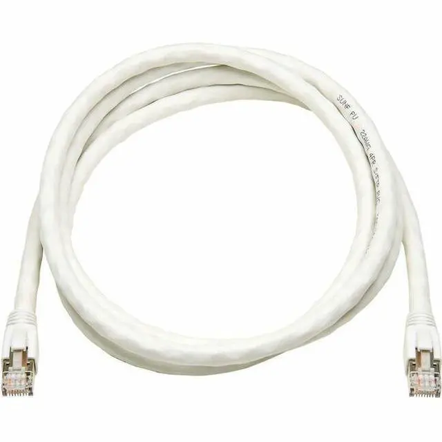 Alt view image 3 of 10 - Eaton Tripp Lite Series Cat8 40G Snagless SSTP Ethernet Cable RJ45 M/M PoE White 5 ft. 1.5 m