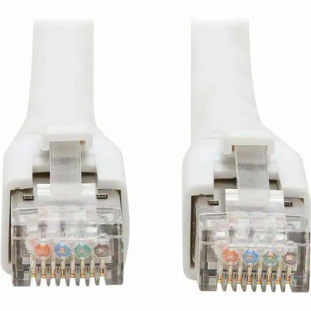 Alt view image 5 of 10 - Eaton Tripp Lite Series Cat8 40G Snagless SSTP Ethernet Cable RJ45 M/M PoE White 5 ft. 1.5 m