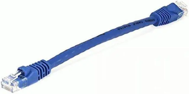 Alt view image 7 of 15 - Monoprice Cat6 Ethernet Patch Cable - 0.5 Feet - Blue | Network Internet Cord - RJ45, Stranded, 550Mhz, UTP, Pure Bare Copper Wire, 24AWG