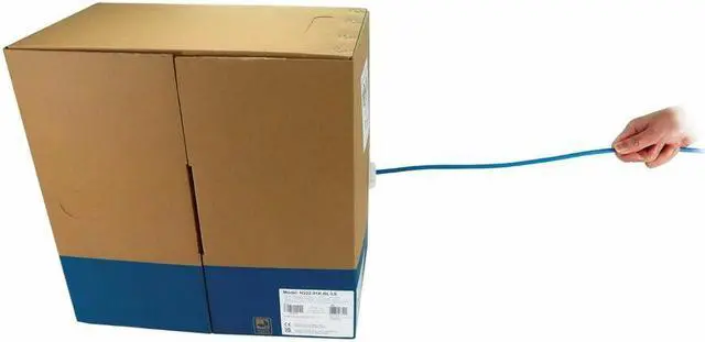 Alt view image 8 of 14 - Tripp Lite 1000ft Cat6 1G Solid Core UTP Bulk Ethernet Cable Blue N22201KBLLS