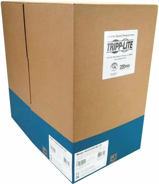Alt view image 5 of 14 - Tripp Lite 1000ft Cat6 1G Solid Core UTP Bulk Ethernet Cable Blue N22201KBLLS