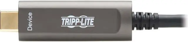 Alt view image 6 of 18 - Tripp Lite USB-C AOC Cable (M/M) - USB 3.2 Gen 2 (10 Gbps) Plenum-Rated Fiber Active Optical Cable - Data Only, Backward Compatible, Black, 15 m - 49.21 ft USB-C Data Transfer Cable for Hard Drive, De