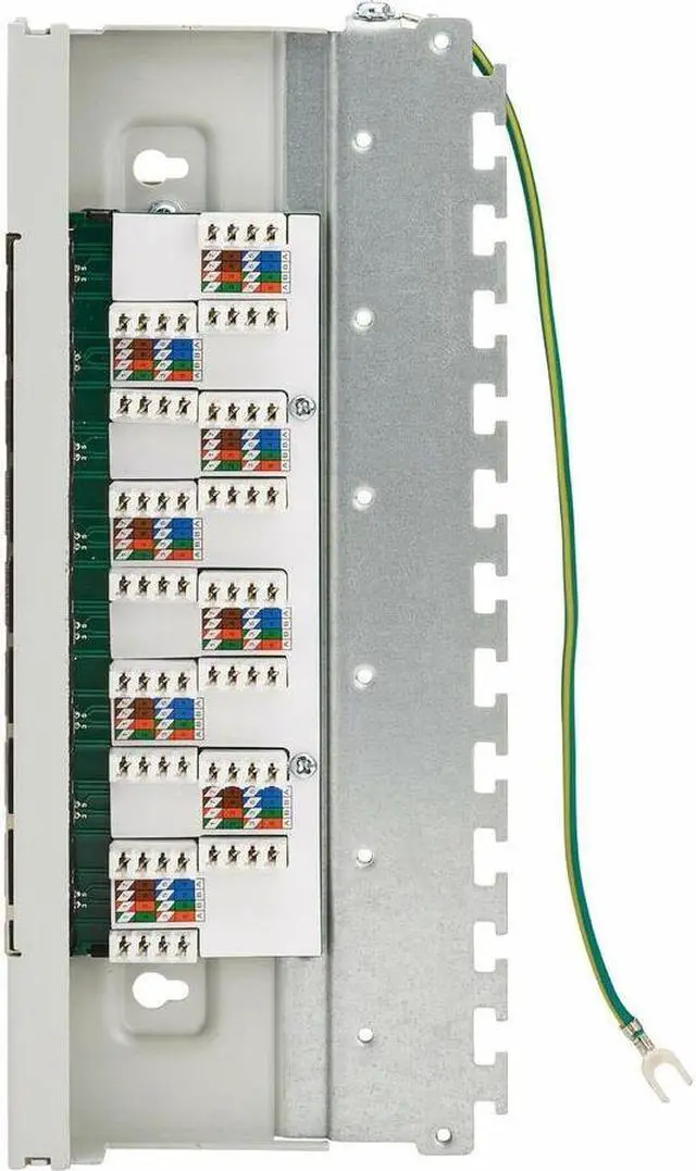 Alt view image 7 of 16 - Tripp Lite Cat6a STP Patch Panel 8 Ports DIN Rail N250SH08DIN6A
