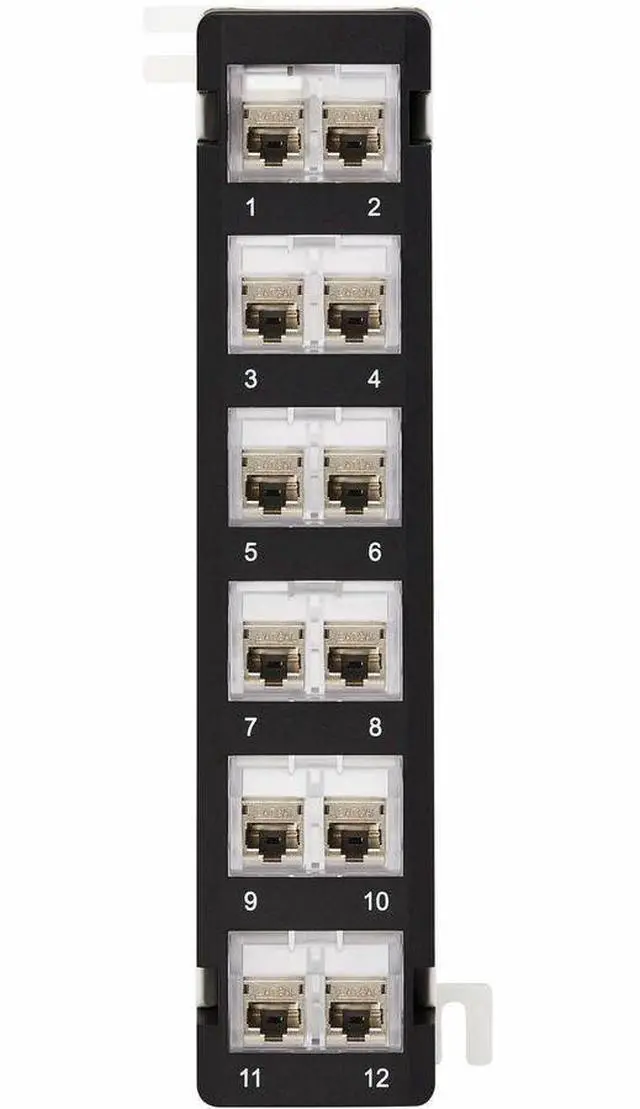 Alt view image 8 of 8 - Tripp Lite by Eaton 12-Port Wall-Mount Patch Panel for UTP Keystone Jacks Rotatable Modules TAA N062012KJWM