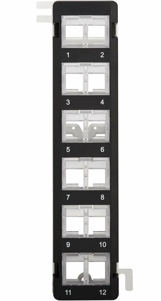 Alt view image 5 of 8 - Tripp Lite by Eaton 12-Port Wall-Mount Patch Panel for UTP Keystone Jacks Rotatable Modules TAA N062012KJWM