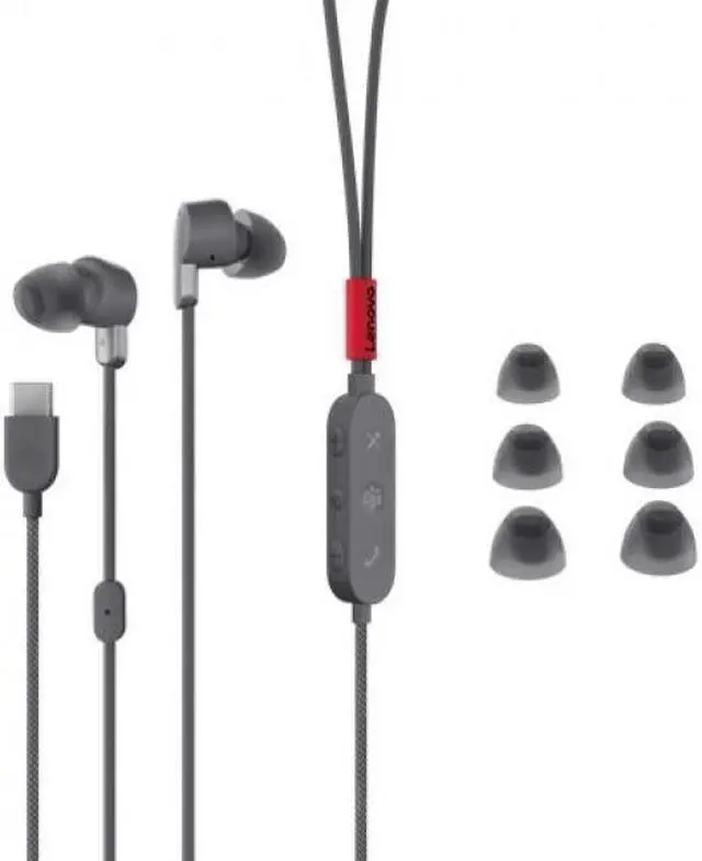 Alt view image 8 of 12 - Lenovo Go USB-C ANC In-Ear Headphones