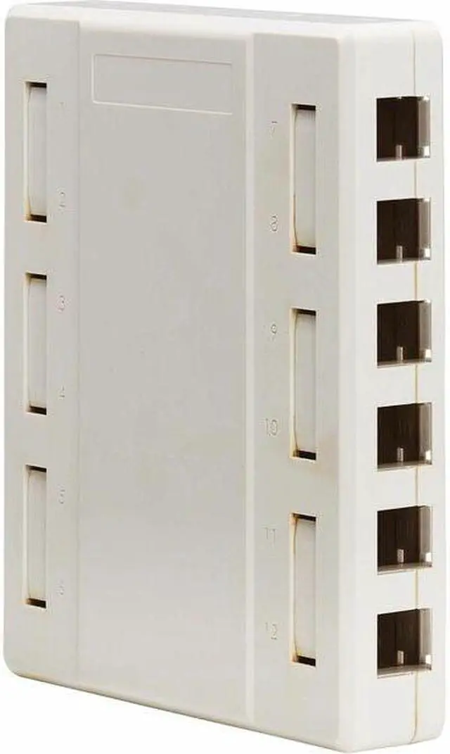 Alt view image 3 of 9 - Tripp Lite by Eaton Single-Gang Up-or Down-Angle Bulk Cable Wall Plate White TAA N042BC1WH
