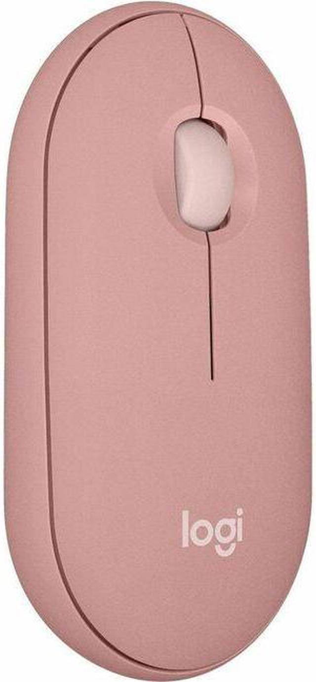 Logitech Pebble 2 M350s Mouse, Slim, compact Bluetooth® Wireless,  customizable button, Multi-device pairing, Tonal Rose 