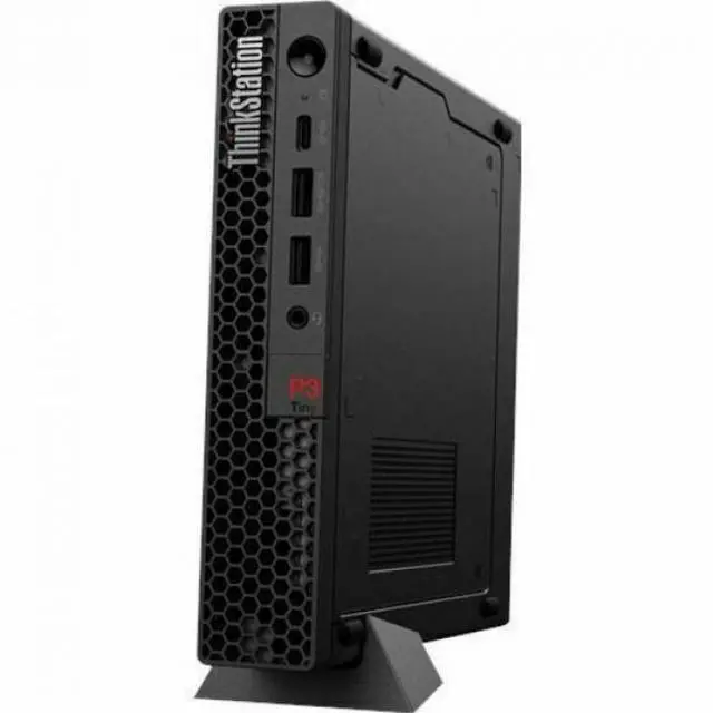 Alt view image 6 of 18 - Lenovo ThinkStation P3 30H00014US Workstation - 1 x Intel Core i7 Hexadeca-core (16 Core) i7-13700T 13th Gen 1.40 GHz - 32 GB DDR5 SDRAM RAM - 1 TB SSD - Tiny - Black - Intel Q670 Chip - Windows 11 Pr