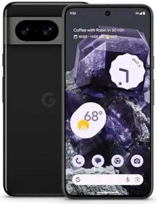 Alt view image 6 of 6 - Google Pixel 8 5G Dual 128GB 8GB RAM Universal Unlocked Smartphone with Advanced Pixel Camera, 24-Hour Battery - Obsidian