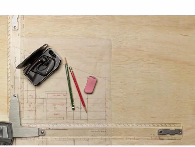 Alt view image 6 of 8 - Poly Voyager 5200-M Office Headset + USB-C to Micro USB Cable TAA - Google Assistant, Siri - Mono - USB Type C, RJ-11 - Wireless - Bluetooth - 246.1 ft - 32 Ohm - 100 Hz - 20 kHz - On-ear - Monaural -