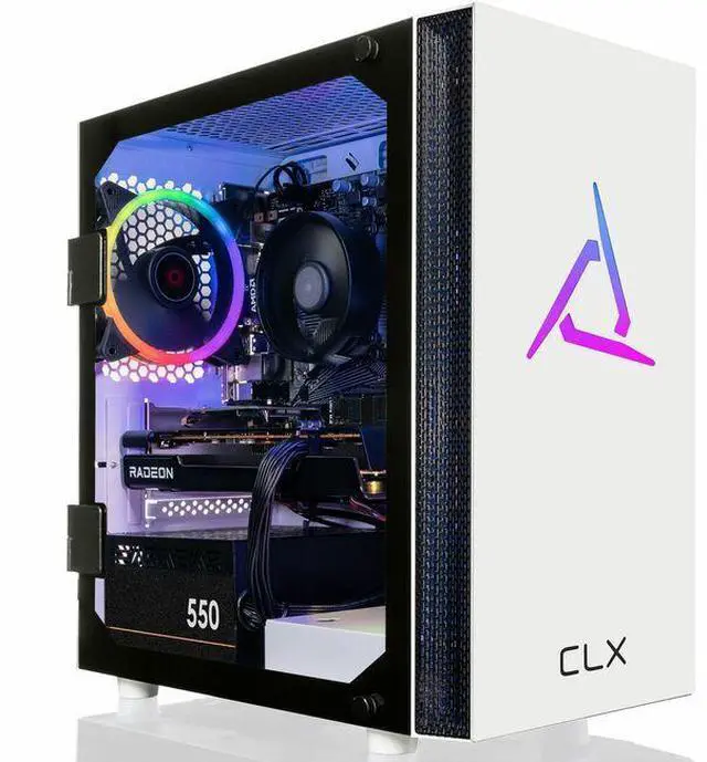 Alt view image 9 of 20 - CLX SET Gaming Desktop - AMD Ryzen 5 5600 3.5GHz 6-Core Processor, 16GB DDR4 Memory, Radeon RX 6500 XT 4GB GDDR6 Graphics 1TB NVMe M.2 SSD, WiFi, Win 11 Home 64-bit